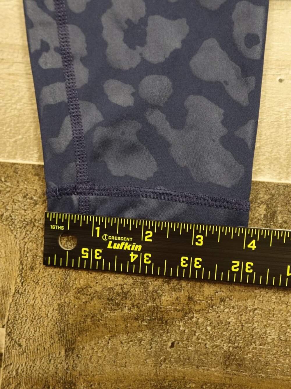 Nike Pro Dri-FIT High-Waisted 7/8 Leggings Women’s Medium Blue Leopard Print - Picture 9 of 12